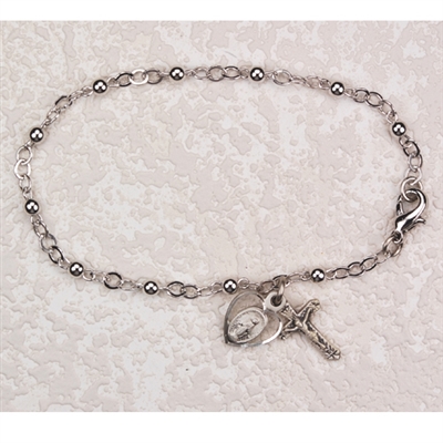 SS 3MM 6 1/2" STERLING BRACELE