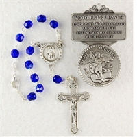 ST MIKE AUTO ROSARY/VISOR SET