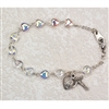 6 1/2" CRYSTAL HEART BRACELET