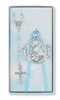 BLUE ROSARY & CRIB MEDAL
