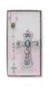 PEWT GIRL CROS W/G.A. ROSARY SET