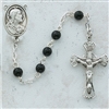 5MM BLACK GLASS ROSARY