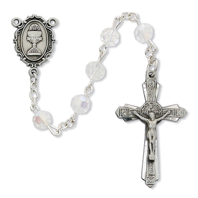6MM CRYSTAL COMMUNION ROSARY