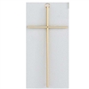 10" PLAIN SOLID BRASS CROSS