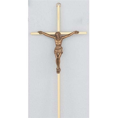 10" BRASS CRUCIFIX