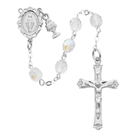 6MM CRYSTAL FIRST COMMUNION ROSARY