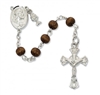 RF 6MM BROWN WOOD ROSARY