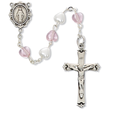 STERLING SILVER WHITE AND PINK