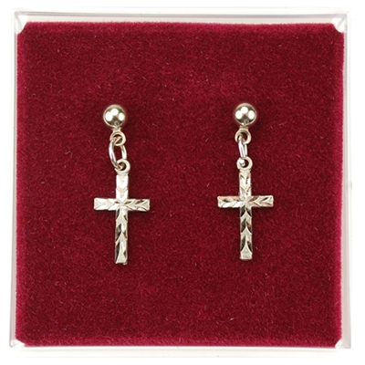 RF CROSS EARRINGS