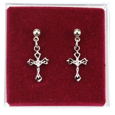 RF CRUCIFIX EARRINGS