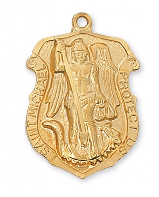 G/SS ST MICHAEL 24" CHAIN & BOX