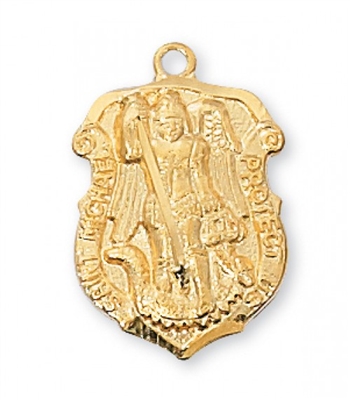 G/SS ST MICHAEL 18" CHAIN & BOX