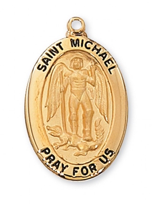 G/SS ST MICHAEL 20" CHAIN & BOX