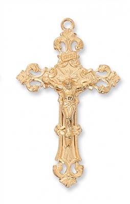 G/SS CRUCIFIX 24" CHAIN & BOX