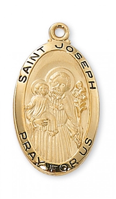 G/SS ST JOSEPH 24" CHAIN & BOX