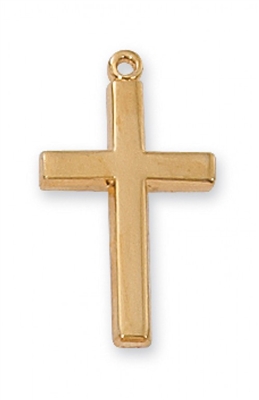 G/SS CROSS 18" CHAIN & BOX