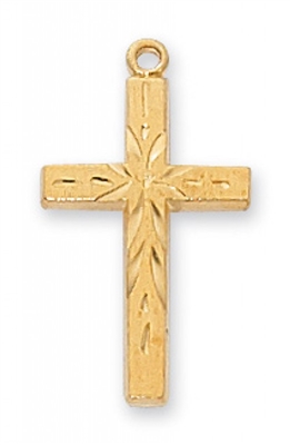 G/SS CROSS 18" CHAIN & BOX