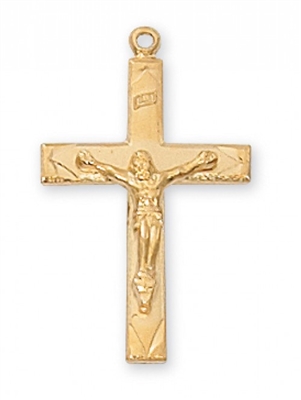 G/SS CRUCIFIX 18" CHAIN & BOX