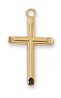 G/SS CROSS 18" CHAIN & BOX