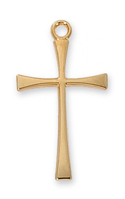G/SS CROSS 18" CHAIN & BOX