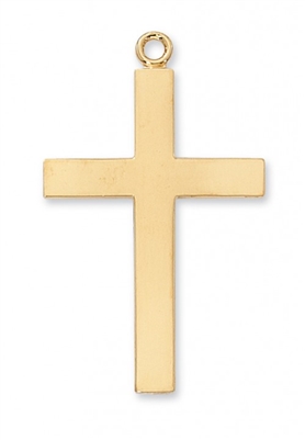 G/SS LORDS PRAYER CROSS 24" CHAIN