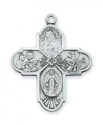STERLING SILVER 4-WAY 20" CHAIN & BOX