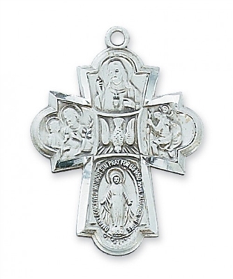 STERLING SILVER 4-WAY 24" CHAIN & BOX