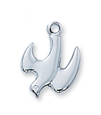 STERLING SILVER HOLY SPIRIT 18" SR CHAIN & BOX