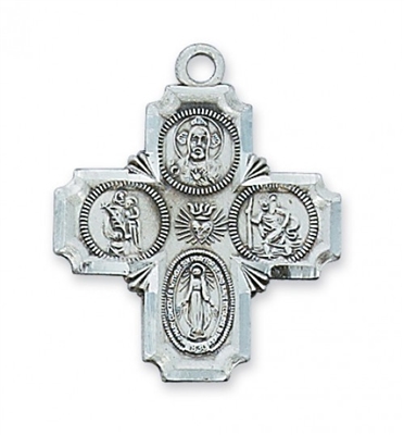 STERLING SILVER 4-WAY 20" CHAIN & BOX