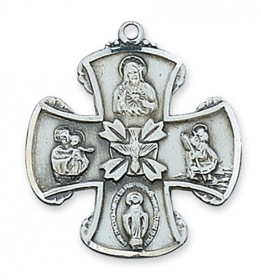 STERLING SILVER 4-WAY 24" CHAIN & BOX
