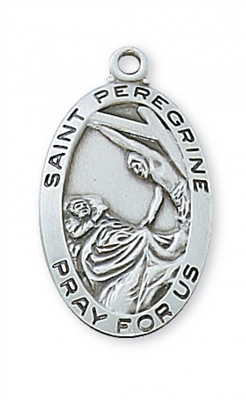 STERLING SILVER ST PEREGRINE 18" CHAIN & BOX