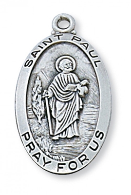 STERLING SILVER ST PAUL 24" CHAIN & BOX