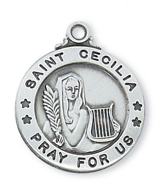 SS ST. CECILIA 20" CHAIN & BOX