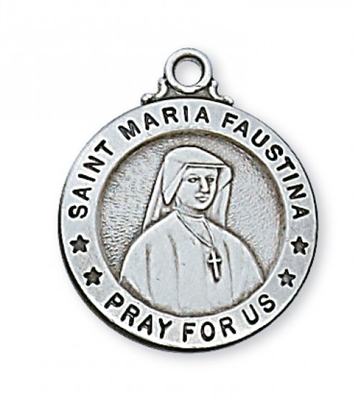 SS ST MARIA FAUSTINA 20"" CHAIN & BOX
