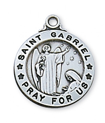 SS ST. GABRIEL 20"" CHAIN & BOX