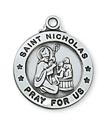SS  ST. NICHOLAS 20"" CHAIN & BOX