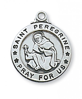 SS ST. PEREGRINE 20"" CHAIN & BOX