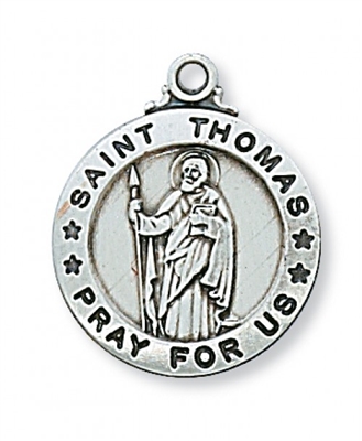 SS ST THOMAS APOSTLE 20"" CHAIN & BOX