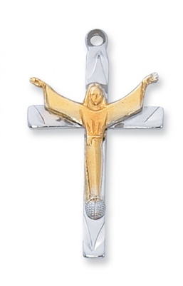 STERLING SILVER RISEN CHRIST 18" CHAIN & BOX