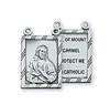 STERLING SILVER 2 PIECE SCAPULAR 30" CHAIN