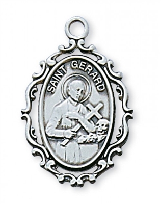 SS ST GERARD 18"" CHAIN & BOX