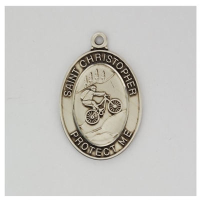 SS BIKING MEDAL 24"" CHAIN & BOX