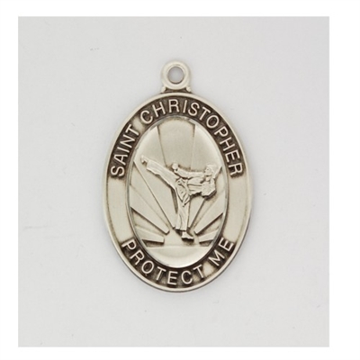 SS KARATE MEDAL 24"" CHAIN & BOX