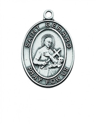 STERLING SIL. ST GERARD MEDAL