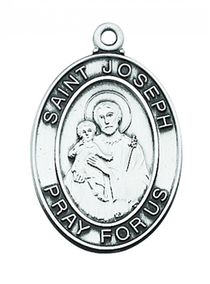 STERLING SIL. ST JOSEPH MEDAL