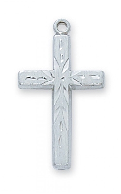 SS ENG CROSS 18"" CHAIN & BOX