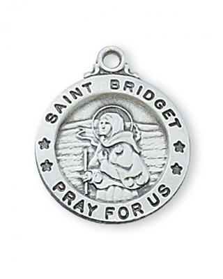 SS SML ST. BRIDGET 18"" CHAIN & BOX