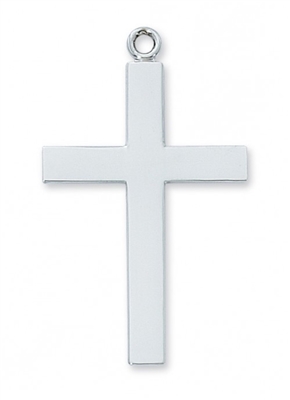 STERLING SILVER LORDS PRAYER CROSS 24" CHAIN