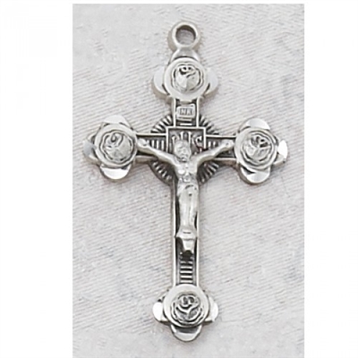 STERLING SILVER CRUCIFIX 18" CHAIN & BOX