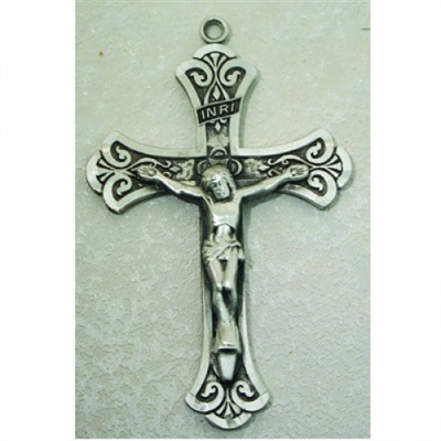 STERLING SILVER CRUCIFIX 24" CHAIN & BOX